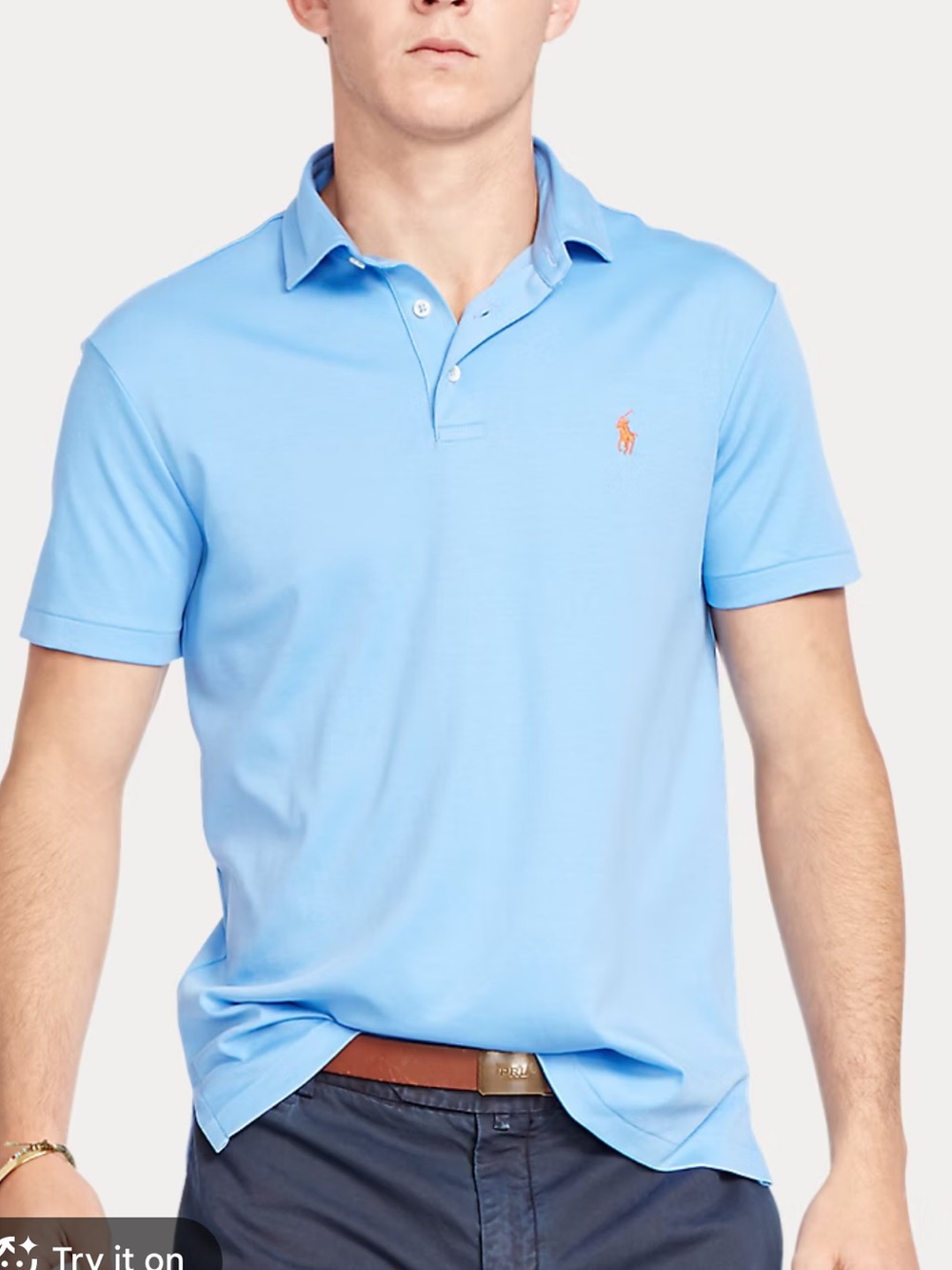 Ralph Lauren Men's Sky Blue Classic Polo